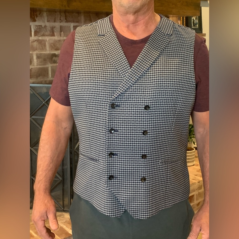 Mens Murano checkered XL vest